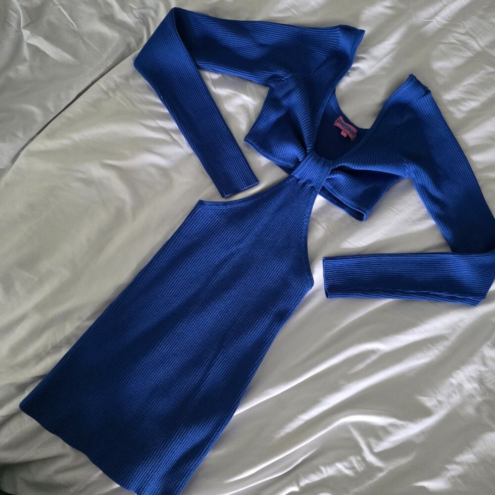 Edikted sweat dress blue XS